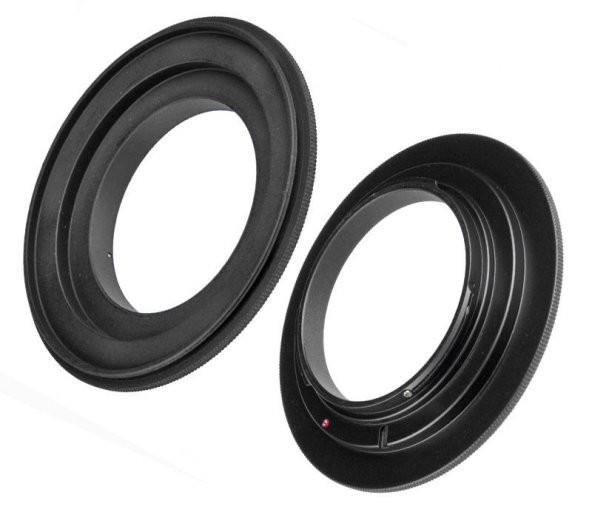 Canon EOS Makineler İçin 55mm Ters Objektif Adaptörü - 2