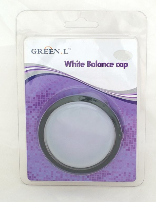 62mm Green.L Beyaz Ayar Kapağı, White Balance Cap