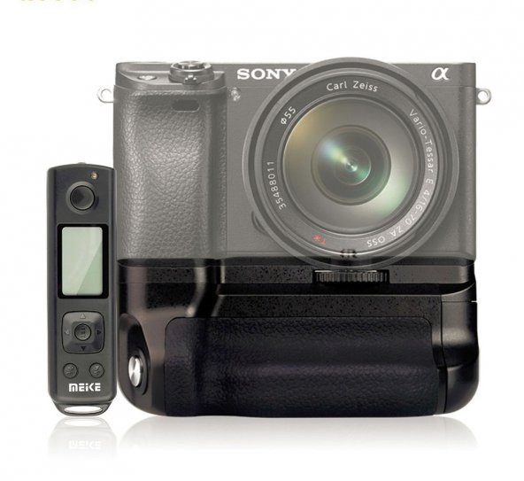 Sony A6500 için MeiKe MK-A6500 Pro Battery Grip + Zaman Ayarlı