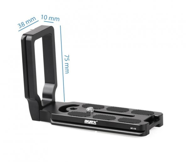 Arca-Swiss Standardı içn L Şekli Quick Release Plate Ayex MPU-100 - 2