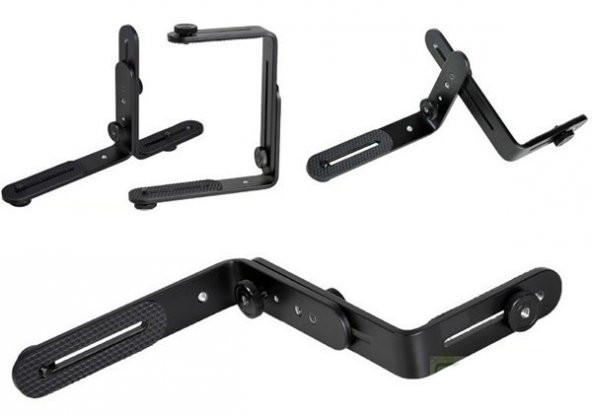 Ayarlanabilir Flash Bracket, L Şekli Flaş Dirseği - 5