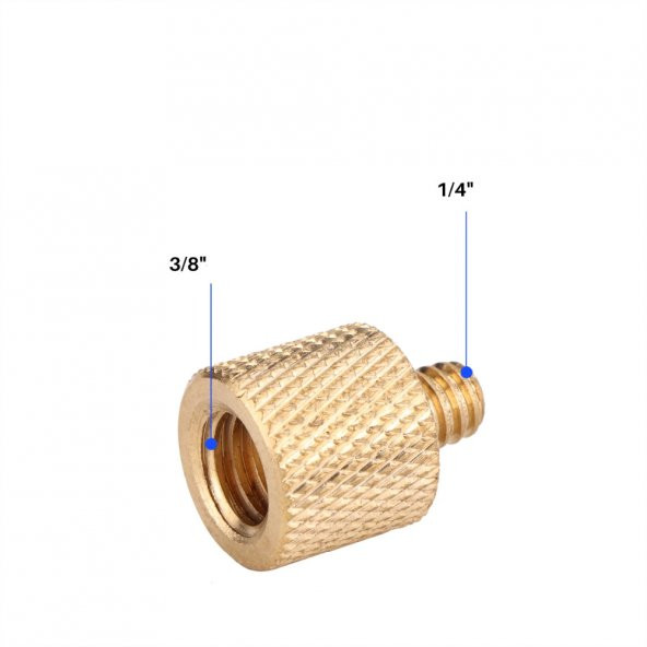 3/8 inç Tripod Vidasını 1/4 İnçe Dönüştürücü Vida - 6