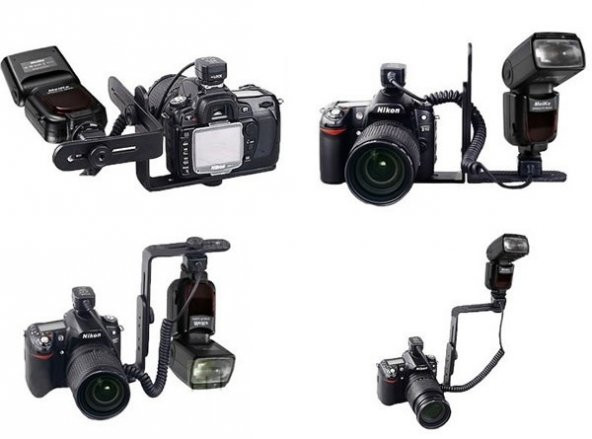 Ayarlanabilir Flash Bracket, L Şekli Flaş Dirseği - 12
