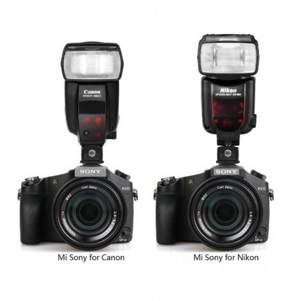 SONY RX1 RX10 RX100II HX50 İÇİN CANON NİKON HOT SHOE CONVERTER - 5