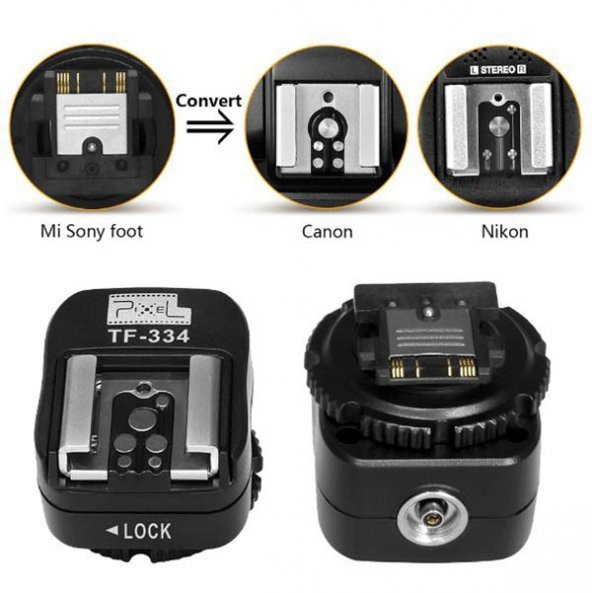 SONY A6000, A6300, A6500 İÇİN CANON, NİKON HOT SHOE CONVERTER - 4