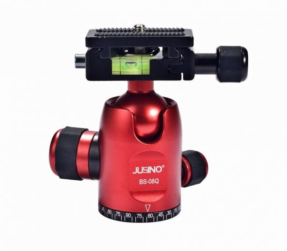 JUSINO BS-08Q Tripod Kafası Kırmızı