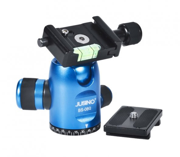 JUSINO BS-08Q Tripod Kafası Mavi - 5