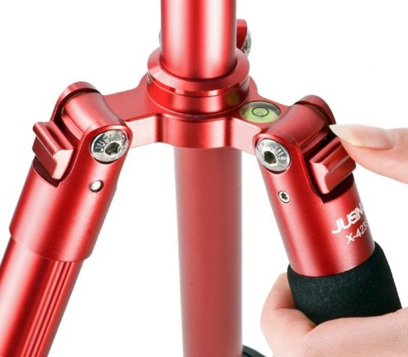 Tripod JUSINO X-423S Traveller Tripod Kırmızı - 6