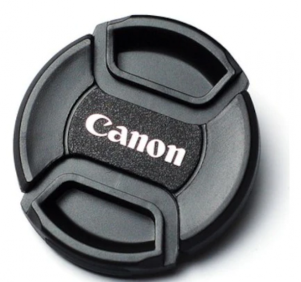 Canon Lensler için 52mm Snap On Lens Kapağı Bağcıklı