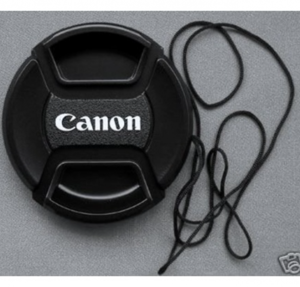 Canon Lensler için 52mm Snap On Lens Kapağı Bağcıklı - 2