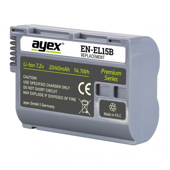 Nikon D800, D800E, D810, D600, D610, V1 için EN-EL15 Batary - 2