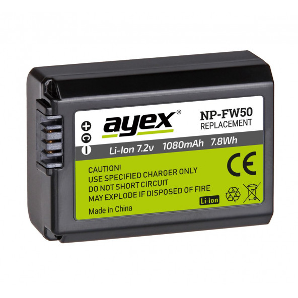 SONY A7, A7R, A7S, A7 II, A35, A37 İÇİN NP-FW50 BATARYA