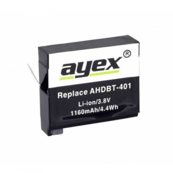 GoPro, HERO4 Kamera İçin Ayex AHDBT-401 Batarya - 2