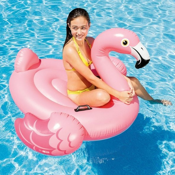 İntex 57558 Tutamaçlı Flamingo Ada (142 x 137 x 97 cm.)