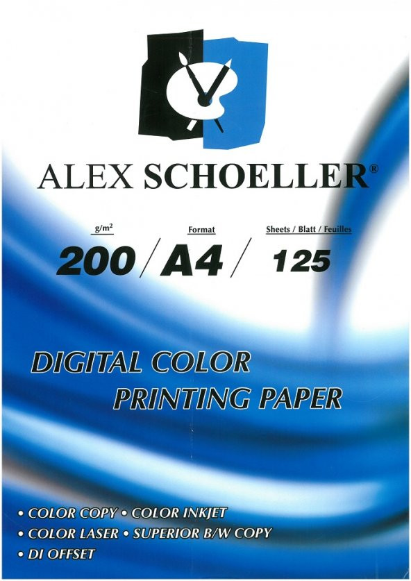 Alex Schoeller 200 gr. Gramajlı Kağıt 125 Adet