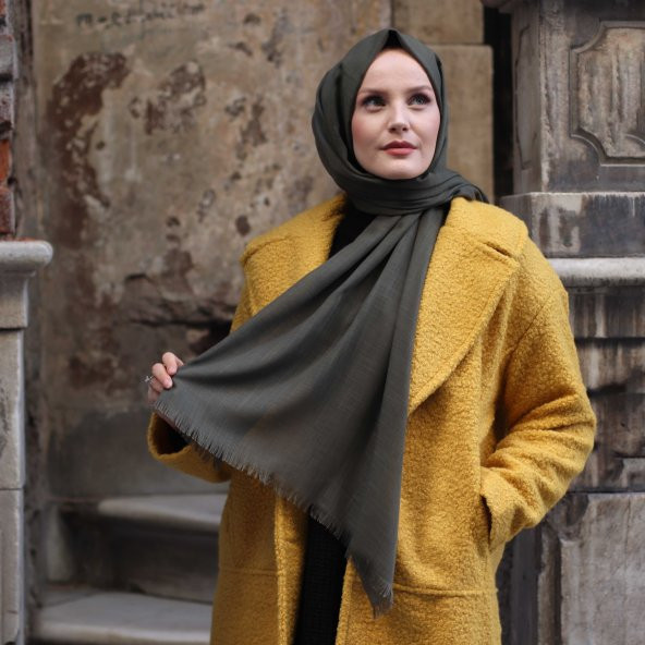 Pamuklu Haki Şal - 2