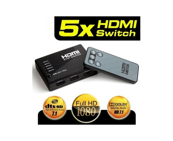 Dark DK-HD-SW4X1 Full HD 5 /1 Kumanda HDMI Switc