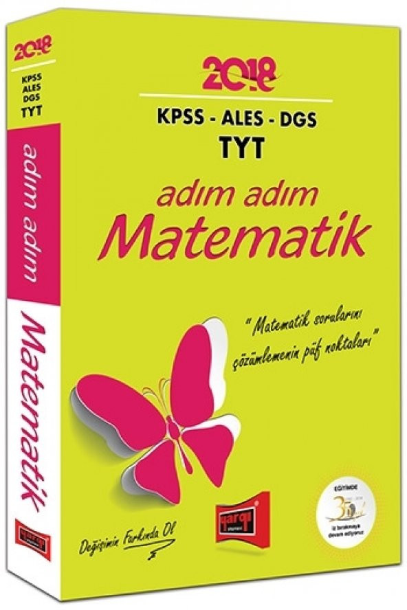 Yargı Yayınları 2018 KPSS ALES DGS TYT için Adım Adım Matematik