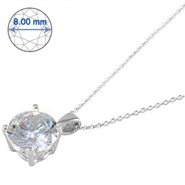 Goldstore 14 Ayar Altın Tek Taş Kolye GSP15908
