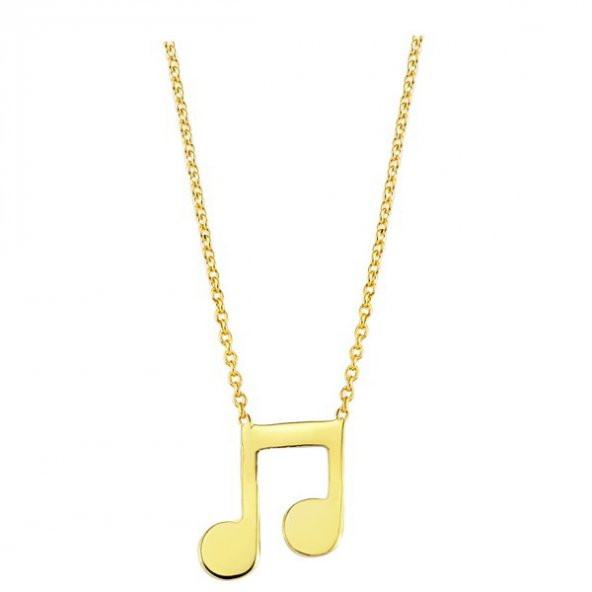Goldstore 14 Ayar Altın Nota Kolye GP24410