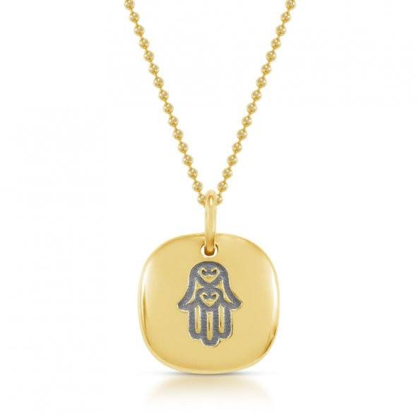 Goldstore 14 Ayar Altın Fatma Ana Eli Kolye GP40431