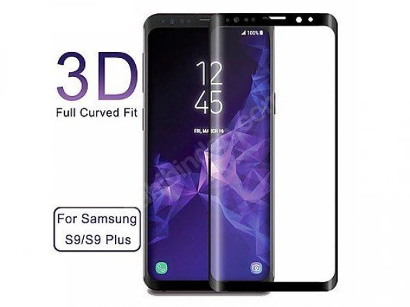 Samsung Galaxy S9-S9 Plus 3D Kavisli Tam Kaplama Ekran Koruyucu