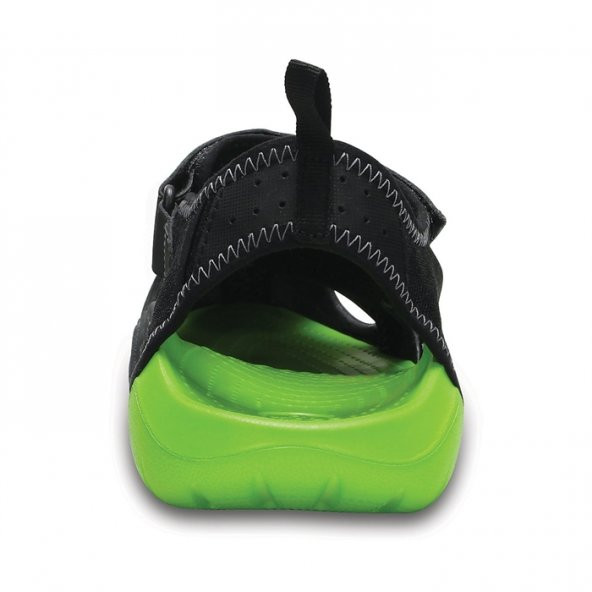 Crocs Swiftwater Sandal Black/Volt Green Erkek Sandalet CR0014
