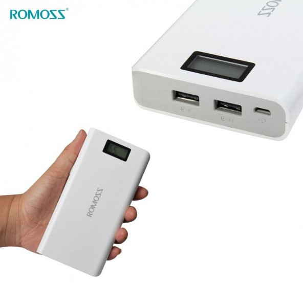 Romoss Sense 6Plus 20000 mAh Ekranlı Powerbank Taşınabilir Şarj A