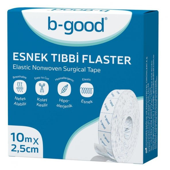 B-Good Esnek Fix Tıbbi Flaster 10mX2.5cm