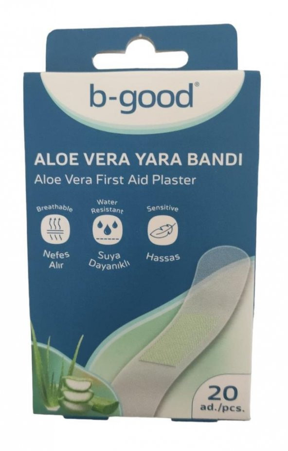 B-Good Aloe Vera Yara Bandı 20 Adet Suya Dayanıklı