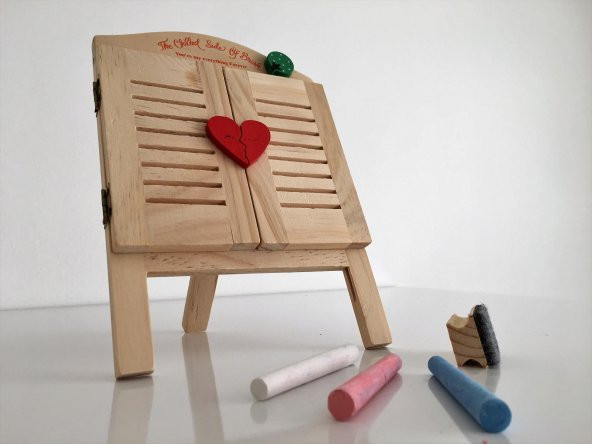 Kara Tahta Tebeşirli Dekoratif Notluk - 3