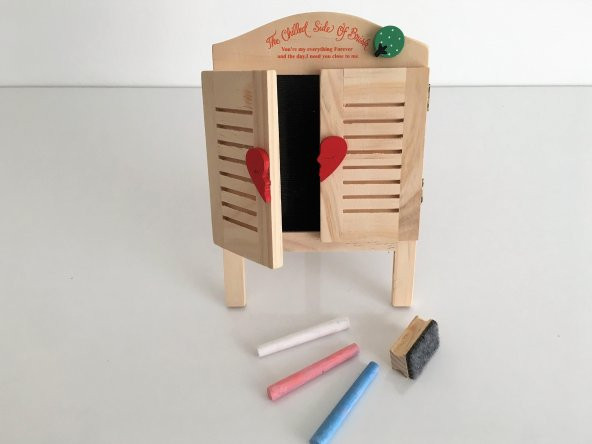 Kara Tahta Tebeşirli Dekoratif Notluk - 4