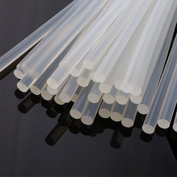 Çubuk Mum Silikon Şeffaf 1 Kg Kalın 11,2 x 30 Cm  40W ve 60W için - 3