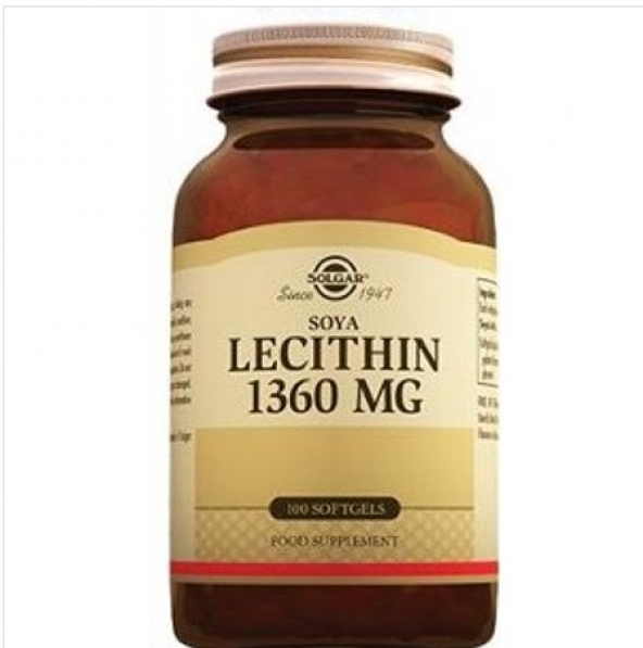 Solgar Lecithin 1360 mg 100 Softgels