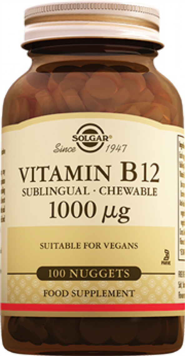 Solgar Vitamin B12 1000 Mcg 100 Nuggets