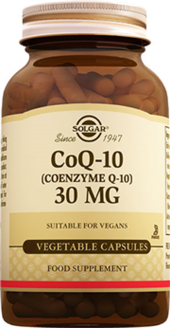 Solgar CoQ-10 ( Koenzim Q-10 ) 30 mg 60 Veg. Kapsul Skt 06-2020