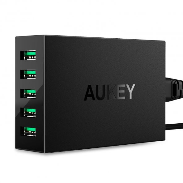 Aukey PA-U33 5 Port 50W/10A USB Seyahat Şarjı AiPower Technology