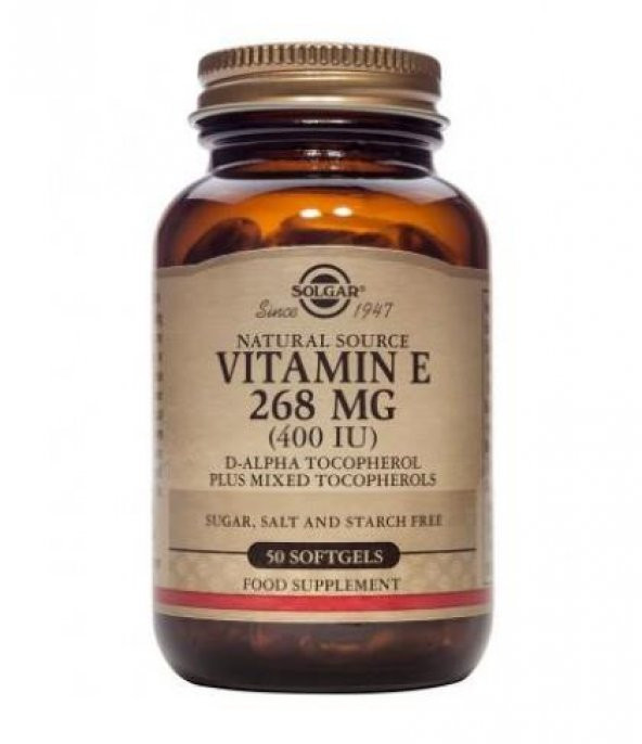 Solgar Vitamin E 400 IU 50 Kapsül