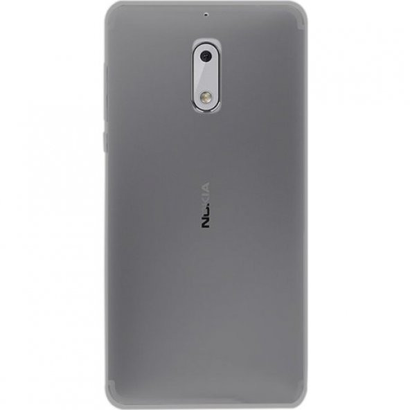 Nokia 3 Kılıf Soft Silikon Şeffaf-Siyah Arka Kapak