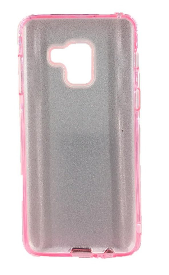 Samsung S9 (G960) 3in1 Simli Silikon Arka Kapak Pembe - 2