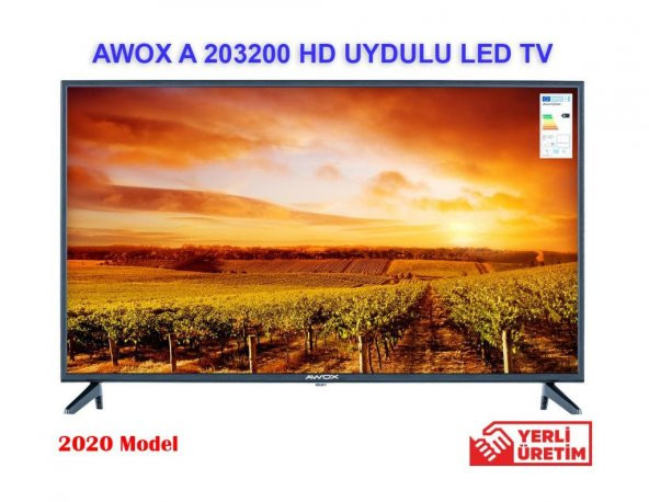 AWOX A 203200  32 İNCH 200 HZ DAHİLİ UYDULU LED TV
