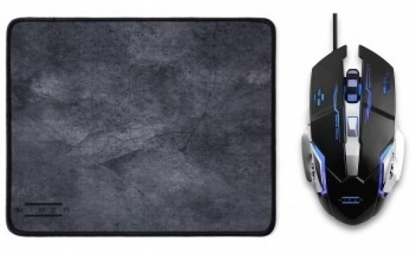 HIPER RAUM X7 Gaming Mouse/Mouse Pad Set