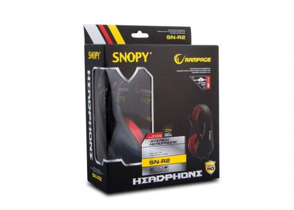 Snopy Rampage SN-R2 Oyuncu Siyah/kırmızı Mikrofonlu Kulaklık