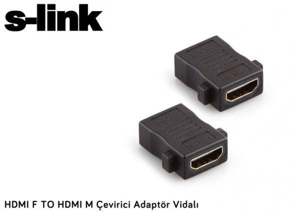 S-link SL-HH75 HDMI F To HDMI F Çevirici Adaptör Vidalı