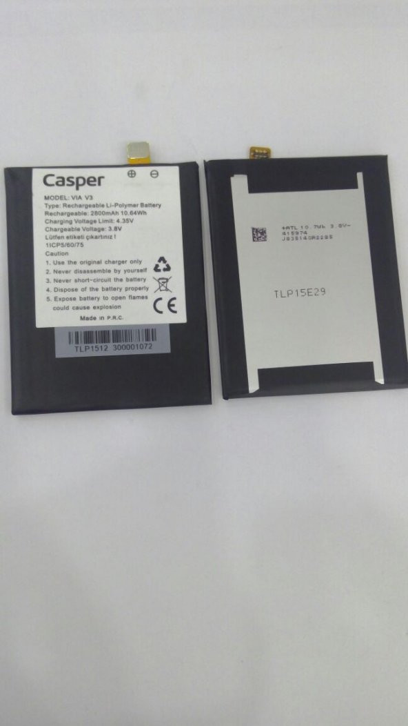 Casper V3 Telefon Batarya 2800mAH 10.64Wh
