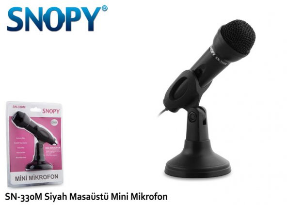 Snopy SN-330M Siyah Masaüstü Mikrofon