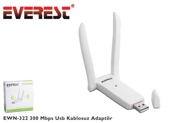 Everest EWN-322 300 Mbps Usb Kablosuz Adaptör