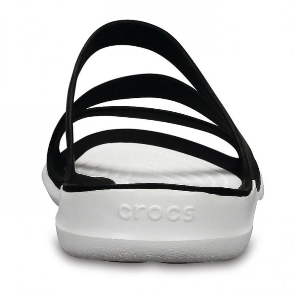Crocs Swiftwater Kadın Sandalet Siyah Beyaz CR0069