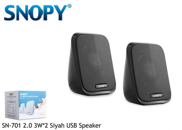 Snopy SN-701 2.0 3W*2 Beyaz USB Speaker