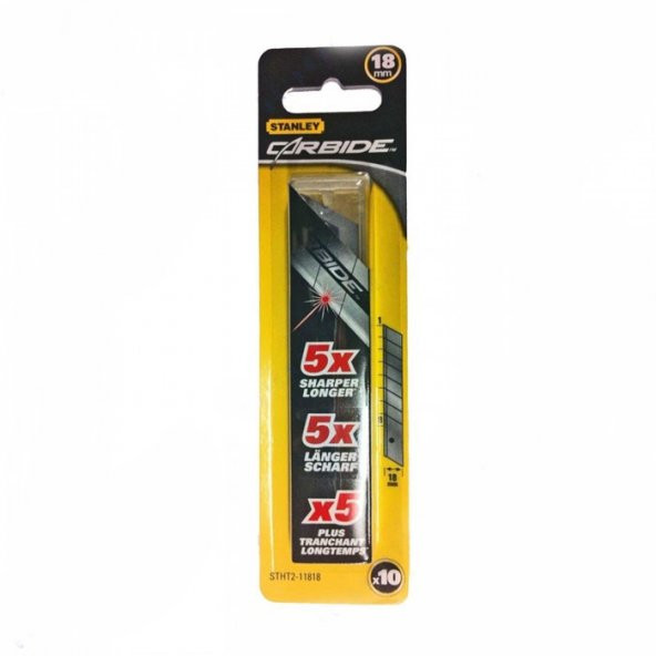 Stanley STHT211818 Carbide Maket Bıçağı Yedeği 18mm (10lu Paket) - 3